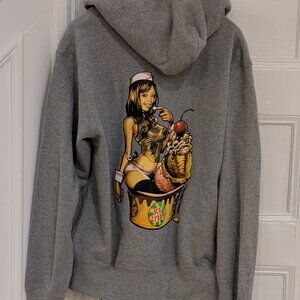 Billionaire Boys Club Ice Cream Full Zip-Up Hoodie Gray